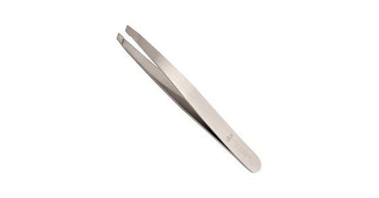 Mertz 3.5" Stainless Steel Professional Slanted Tweezer"