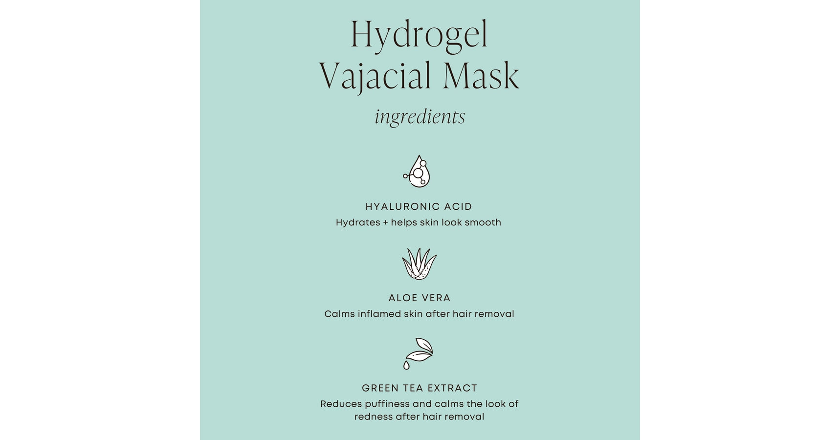 Bushbalm Hydrogel Vajacial Mask - side strips