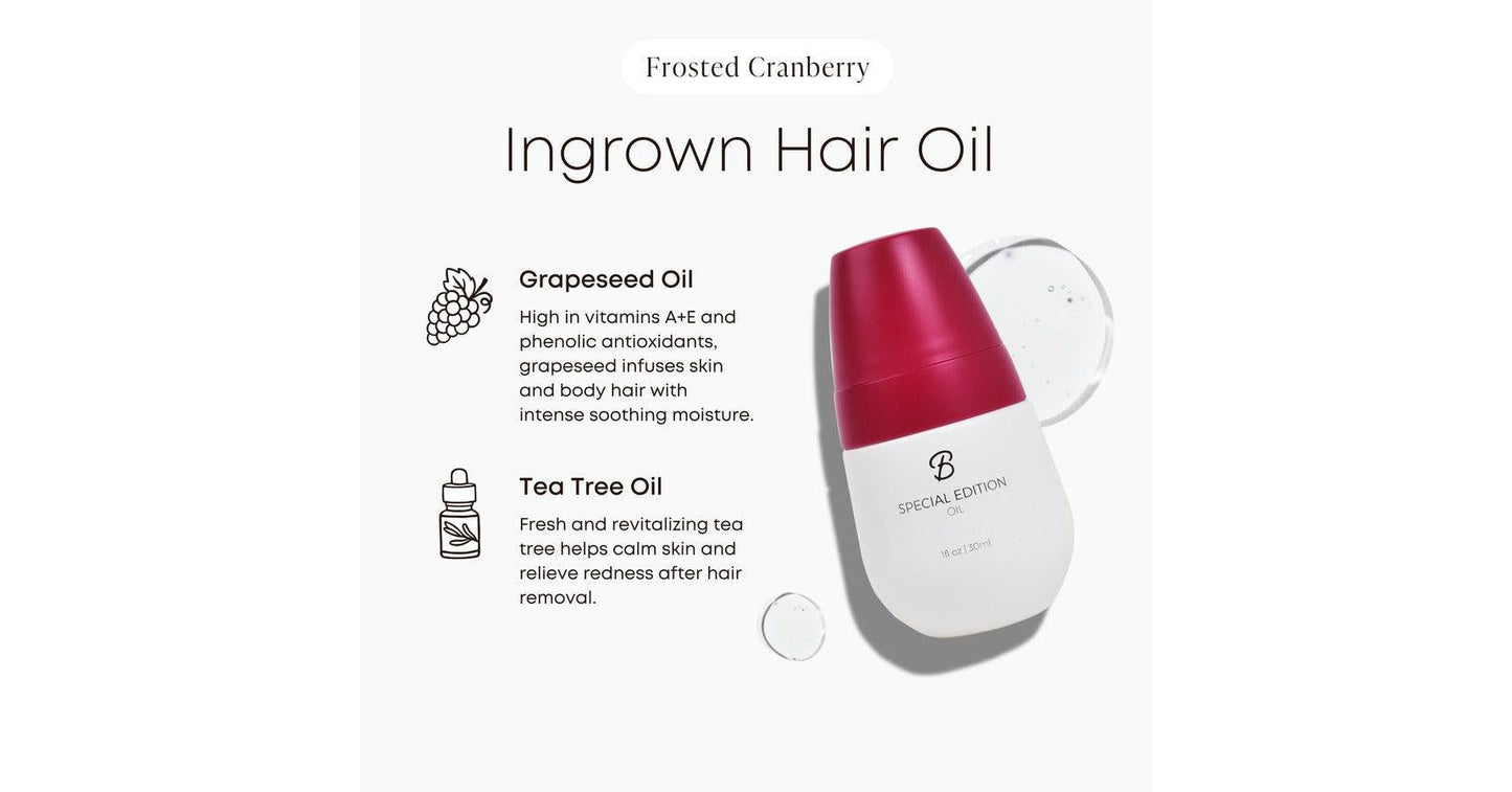 Bushbalm Frosted Cranberry Ingrown Hair Oil (30ml)